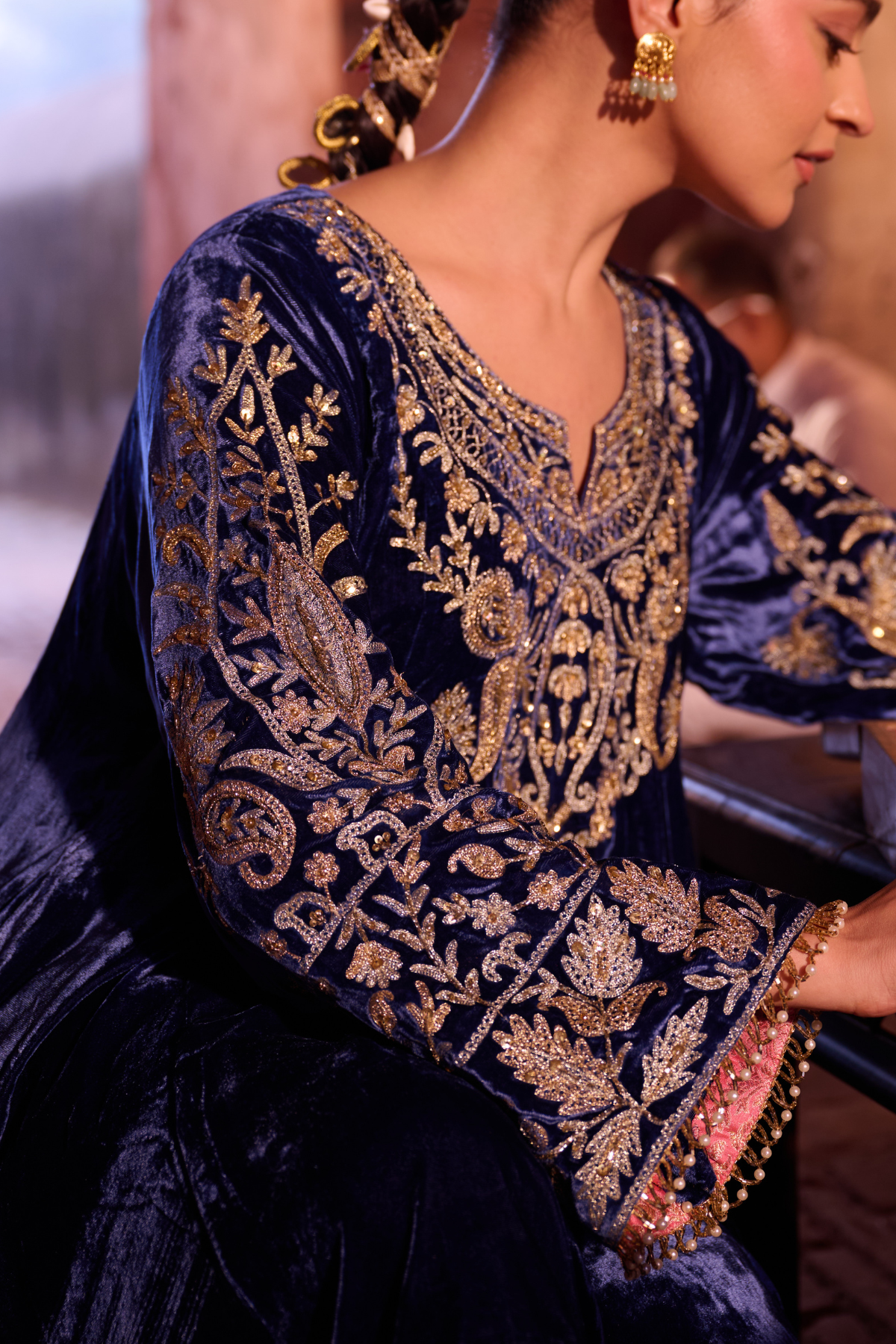 MID NIGHT BLUE SHORT ANARKALI