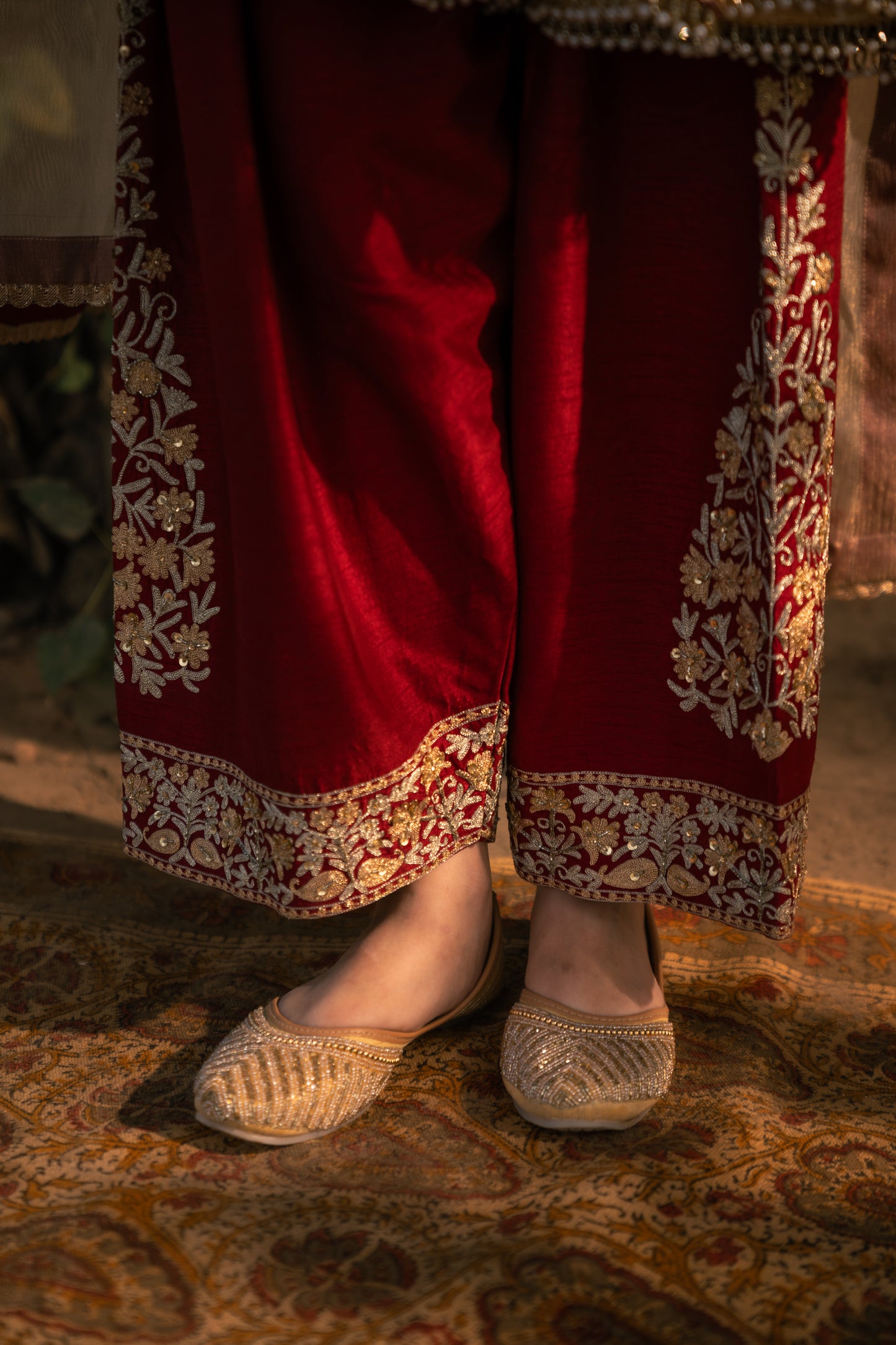 Sassi - Maroon Anarkali with Salwar