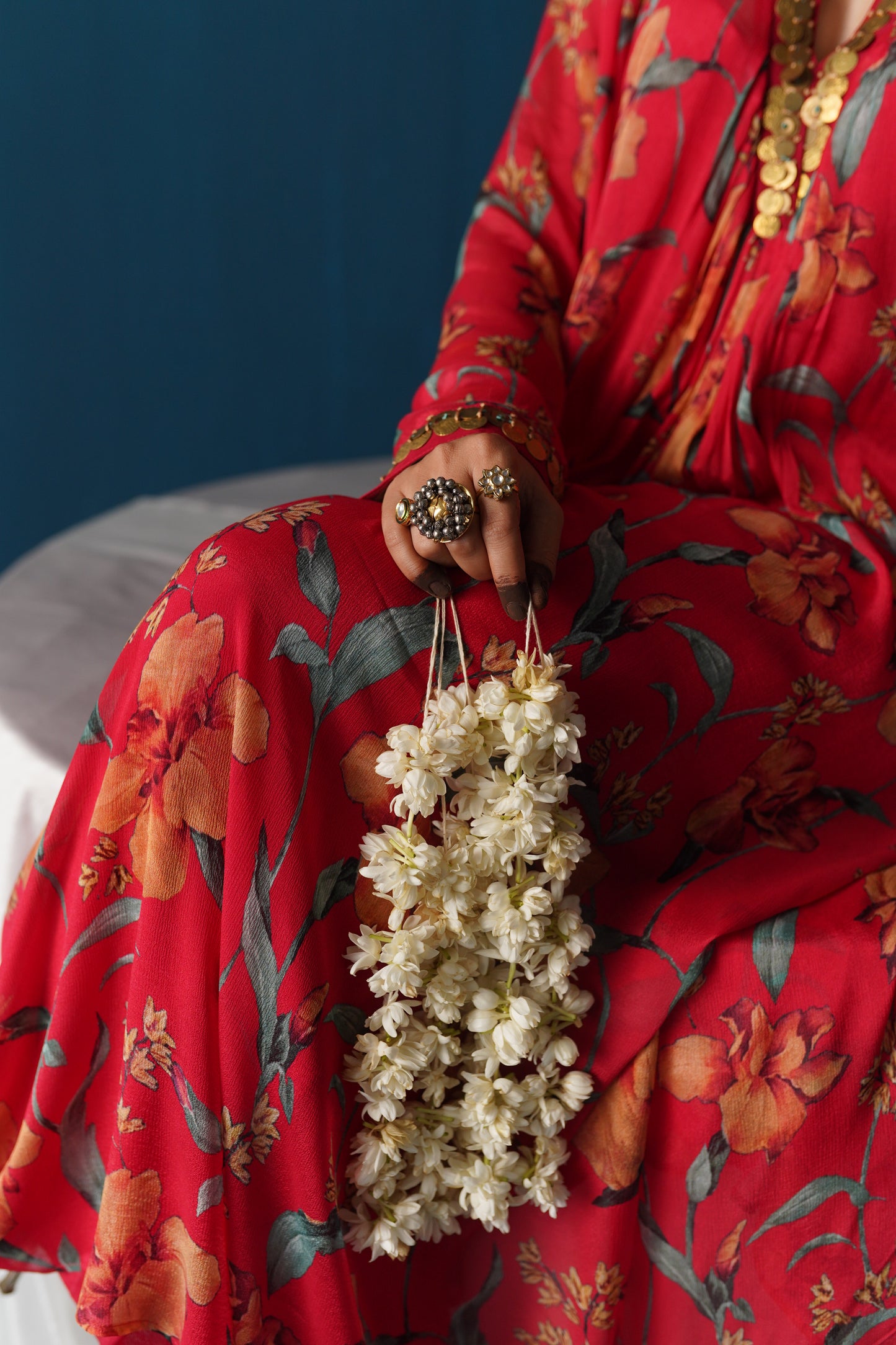 Nazia- Pleated Kurta Set - Red