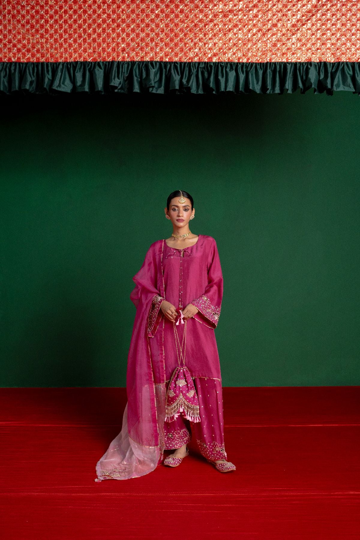 Fushia Pink Farshi Salwar Suit