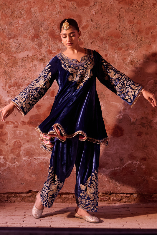 MID NIGHT BLUE SHORT ANARKALI