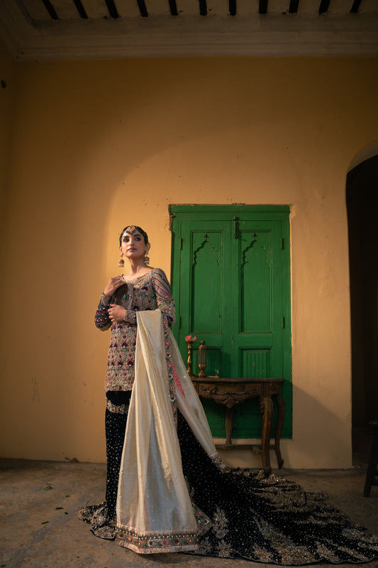 Sahiba - Black Trail Gharara