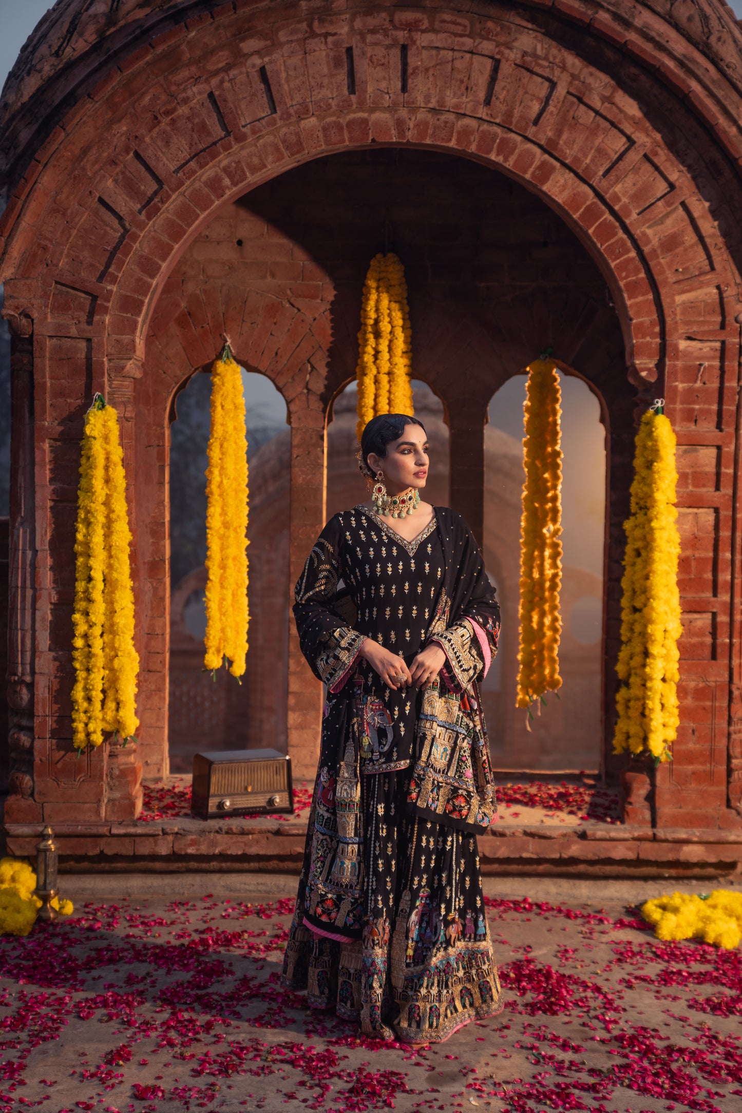 Sahiba - Black Sharara Set