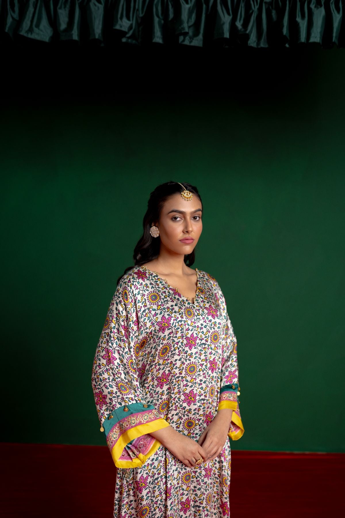 White Printed Kurta Set