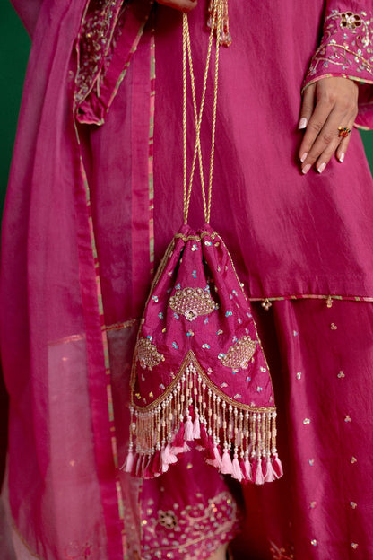 Fushia Pink Farshi Salwar Suit