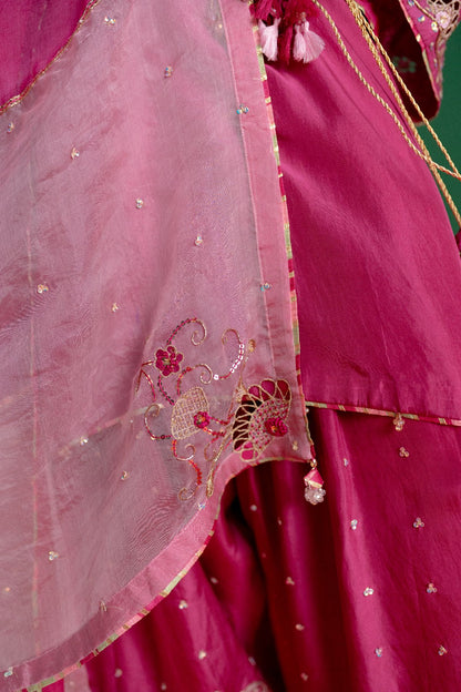 Fushia Pink Farshi Salwar Suit
