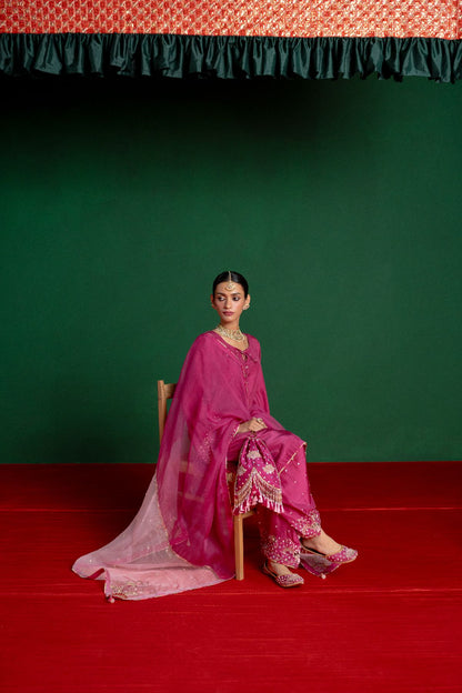 Fushia Pink Farshi Salwar Suit